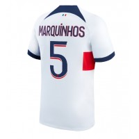 Koszulka piłkarska Paris Saint-Germain Marquinhos #5 Strój wyjazdowy 2023-24 tanio Krótki Rękaw